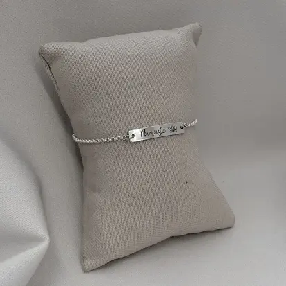 PULSEIRA PLAQUINHA NAMASTE